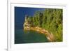 Michigan, Pictured Rocks National Lakeshore, Miners Castle-Jamie & Judy Wild-Framed Premium Photographic Print