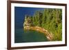 Michigan, Pictured Rocks National Lakeshore, Miners Castle-Jamie & Judy Wild-Framed Premium Photographic Print
