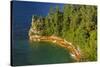 Michigan, Pictured Rocks National Lakeshore, Miners Castle-Jamie & Judy Wild-Stretched Canvas