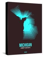 Michigan Radiant Map 6-NaxArt-Stretched Canvas