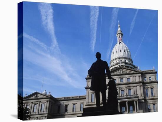 Michigan State Capitol, Lansing, Michigan, USA-Michael Snell-Stretched Canvas