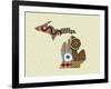 Michigan State Map-Lanre Adefioye-Framed Giclee Print