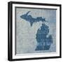 Michigan State Words-David Bowman-Framed Giclee Print