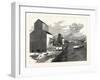 Michigan: the New Vanderbilt Grain Elevator at Detroit, U.S., 1880 1881-null-Framed Giclee Print