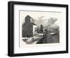 Michigan: the New Vanderbilt Grain Elevator at Detroit, U.S., 1880 1881-null-Framed Giclee Print