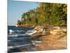 Michigan, Upper Peninsula. Waterfall Along the Edge of Lake Superior-Julie Eggers-Mounted Photographic Print