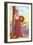 Michoacan Lady with Pottery-null-Framed Art Print