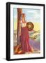 Michoacan Lady with Pottery-null-Framed Art Print