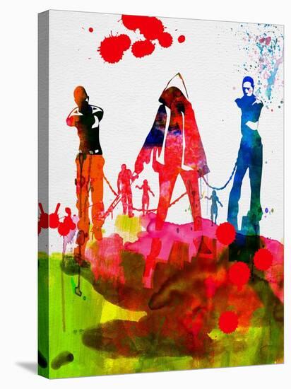 Michonne Watercolor-Lora Feldman-Stretched Canvas