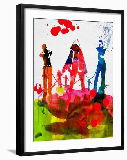 Michonne Watercolor-Lora Feldman-Framed Art Print