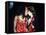 Mick Jagger and Backup Singer Lisa Fischer During a Performance by the Rolling Stones-null-Framed Stretched Canvas