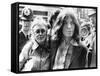 Mick Jagger and His Girl Friend, Singer Marianne Faithful Arrive at Magistrate's Court-null-Framed Stretched Canvas