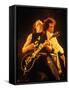 Mick Jagger and Keith Richards During a Performance by the Rolling Stones-null-Framed Stretched Canvas