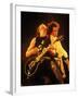 Mick Jagger and Keith Richards During a Performance by the Rolling Stones-null-Framed Premium Photographic Print