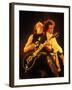 Mick Jagger and Keith Richards During a Performance by the Rolling Stones-null-Framed Premium Photographic Print