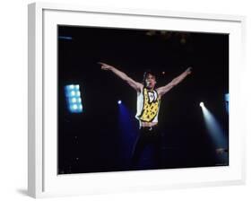 Mick Jagger During a Performance by the Rolling Stones-null-Framed Premium Photographic Print