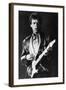 Mick Jagger on Guitar-Associated Newspapers-Framed Photo