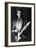 Mick Jagger on Guitar-Associated Newspapers-Framed Photo