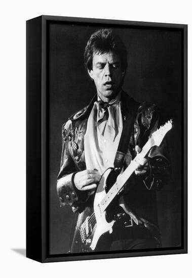 Mick Jagger on Guitar-Associated Newspapers-Framed Stretched Canvas