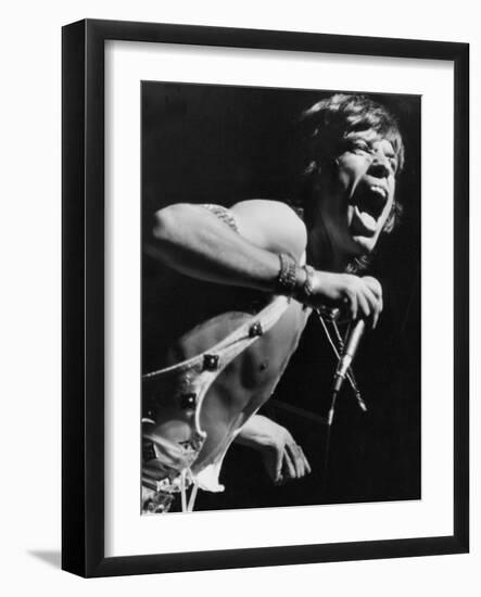 Mick Jagger Performs in Vienna-Associated Newspapers-Framed Photo