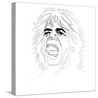 Mick Jagger-Logan Huxley-Stretched Canvas
