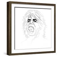 Mick Jagger-Logan Huxley-Framed Art Print