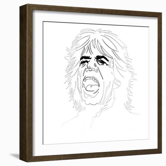 Mick Jagger-Logan Huxley-Framed Art Print