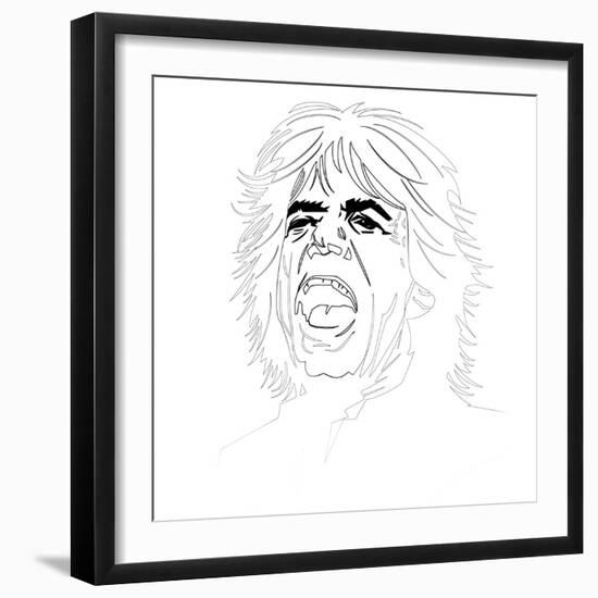 Mick Jagger-Logan Huxley-Framed Art Print