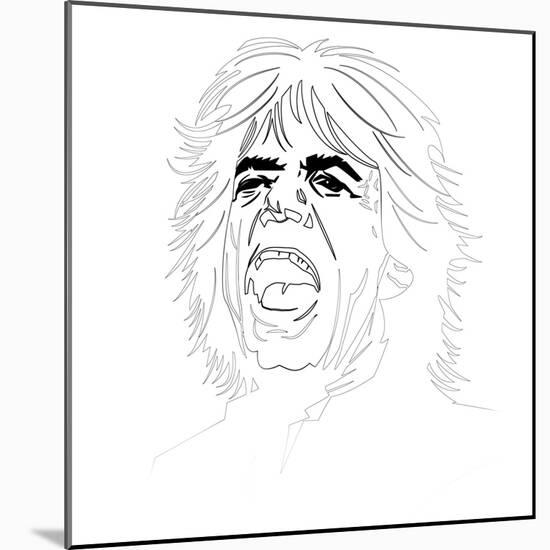 Mick Jagger-Logan Huxley-Mounted Art Print