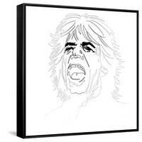 Mick Jagger-Logan Huxley-Framed Stretched Canvas
