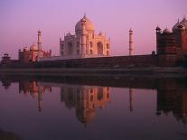 Taj Mahal and Jamid Masjid-Mick Roessler-Stretched Canvas