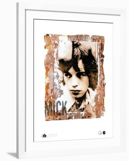Mick with Mike-Gered Mankowitz-Framed Art Print