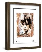 Mick with Mike-Gered Mankowitz-Framed Art Print