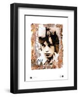 Mick with Mike-Gered Mankowitz-Framed Art Print