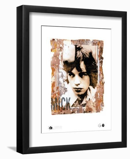 Mick with Mike-Gered Mankowitz-Framed Art Print