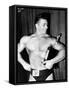 Mickey Hargitay, Who Has Just Won the Amateur Mr. Universe Contest in London, 1955-null-Framed Stretched Canvas