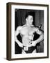 Mickey Hargitay, Who Has Just Won the Amateur Mr. Universe Contest in London, 1955-null-Framed Photo