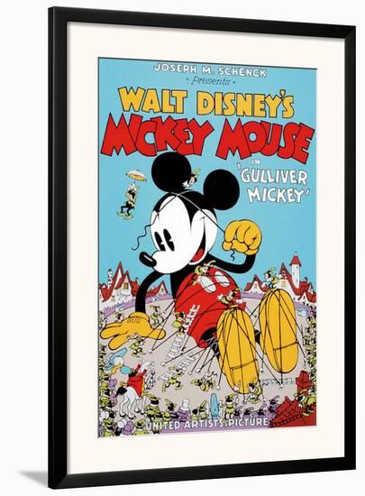 Mickey Mouse in Gulliver Mickey-null-Framed Art Print
