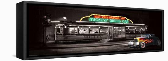 Mickey's Diner-Helen Flint-Framed Stretched Canvas
