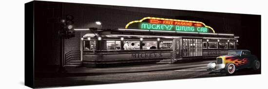 Mickey's Diner-Helen Flint-Stretched Canvas