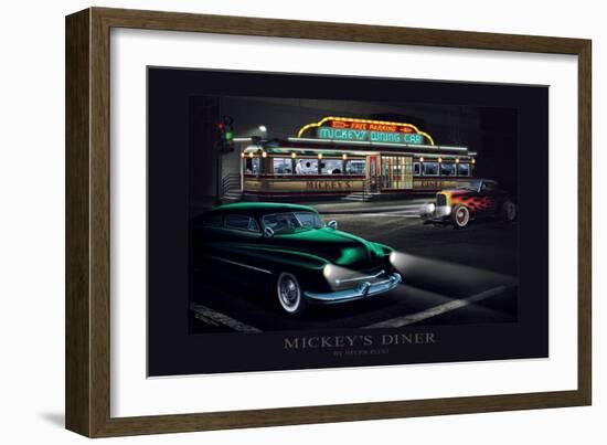 Mickey's Dinner-Helen Flint-Framed Art Print