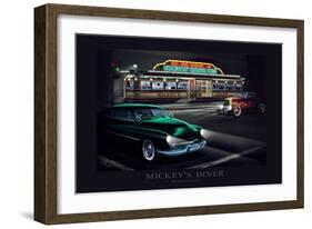 Mickey's Dinner-Helen Flint-Framed Art Print