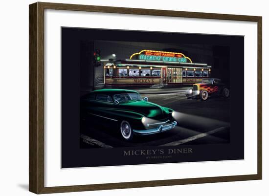 Mickey's Dinner-Helen Flint-Framed Art Print
