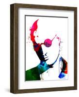 Mickey Watercolor-Lora Feldman-Framed Art Print