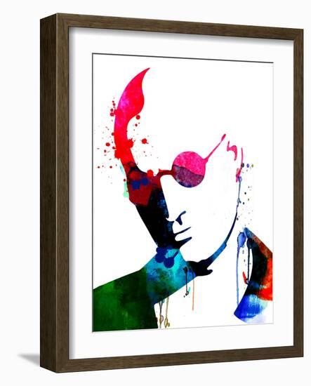 Mickey Watercolor-Lora Feldman-Framed Art Print