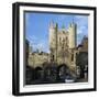 Micklegate Bar and City Wall, York, Yorkshire, England, United Kingdom, Europe-Roy Rainford-Framed Photographic Print