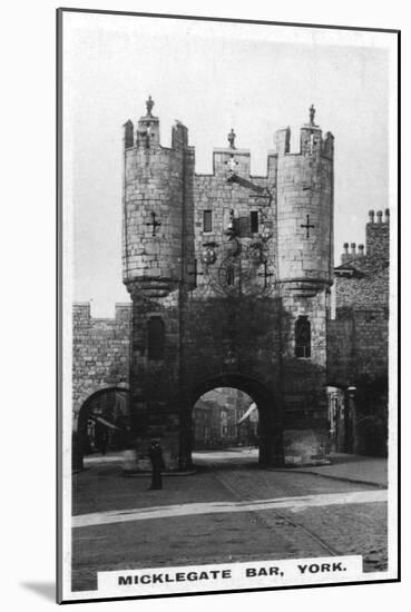 Micklegate Bar, York, C1920S-null-Mounted Giclee Print