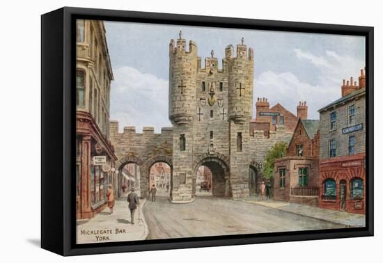 Micklegate Bar, York-Alfred Robert Quinton-Framed Stretched Canvas