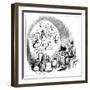 Microbiology Caricature, 19th Century-Science Photo Library-Framed Photographic Print