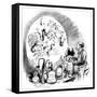 Microbiology Caricature, 19th Century-Science Photo Library-Framed Stretched Canvas